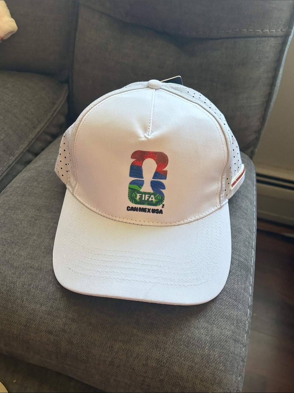 NWT - FIFA World Cup USA Mexico Canada White Logo Cap